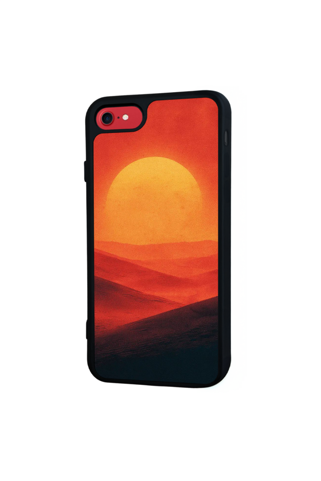 iPhone SE Uyumlu Güneş Tasarımlı Glossy Premium Kılıf