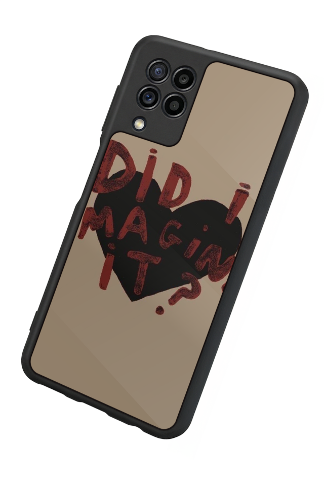 Samsung Galaxy M22 Uyumlu Kalp Love Tasarımlı Glossy Premium Kılıf
