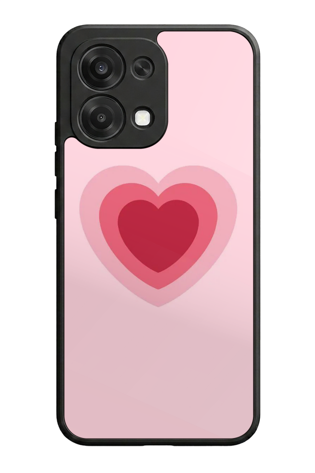 Oppo A6 Pro Uyumlu Kalp Love Tasarımlı Glossy Premium Kılıf