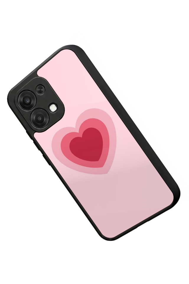 Oppo A6 Pro Uyumlu Kalp Love Tasarımlı Glossy Premium Kılıf