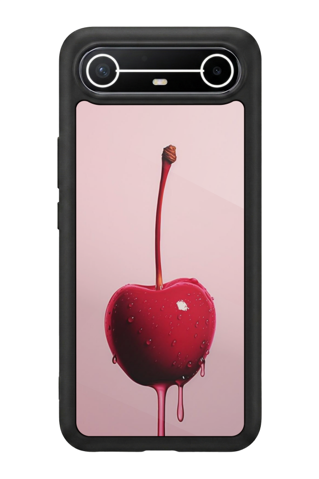Tecno Spark Slim 5G Uyumlu Kiraz Tasarımlı Glossy Premium Kılıf