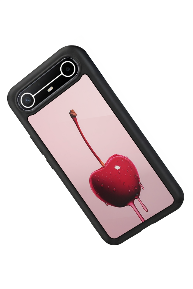 Tecno Spark Slim 5G Uyumlu Kiraz Tasarımlı Glossy Premium Kılıf