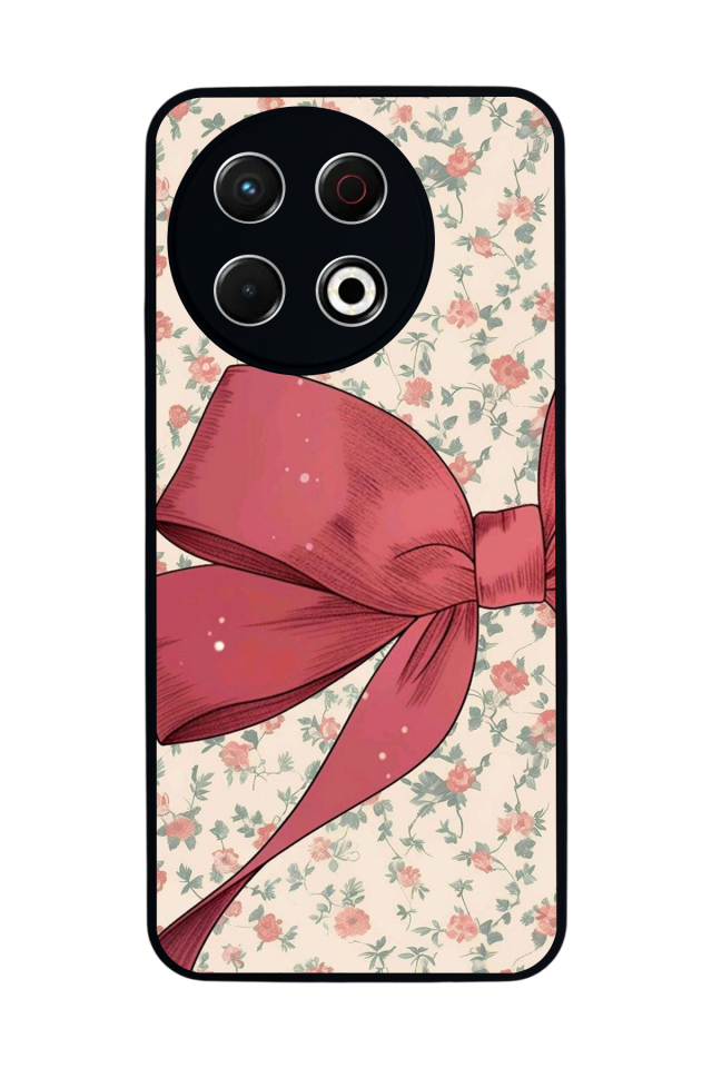 Tecno Spark 30 Pro Uyumlu Kurdele Tasarımlı Glossy Premium Kılıf