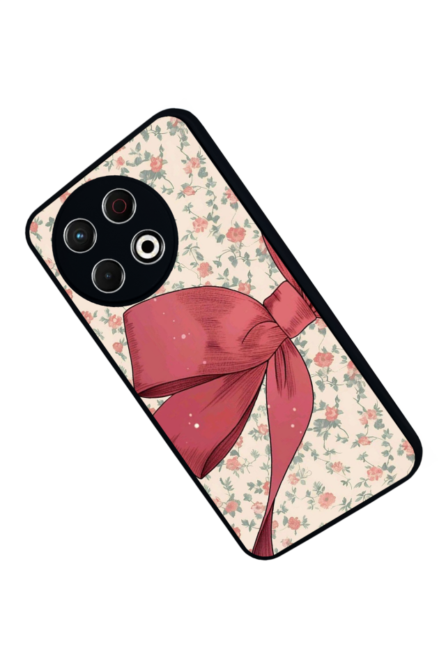 Tecno Spark 30 Pro Uyumlu Kurdele Tasarımlı Glossy Premium Kılıf