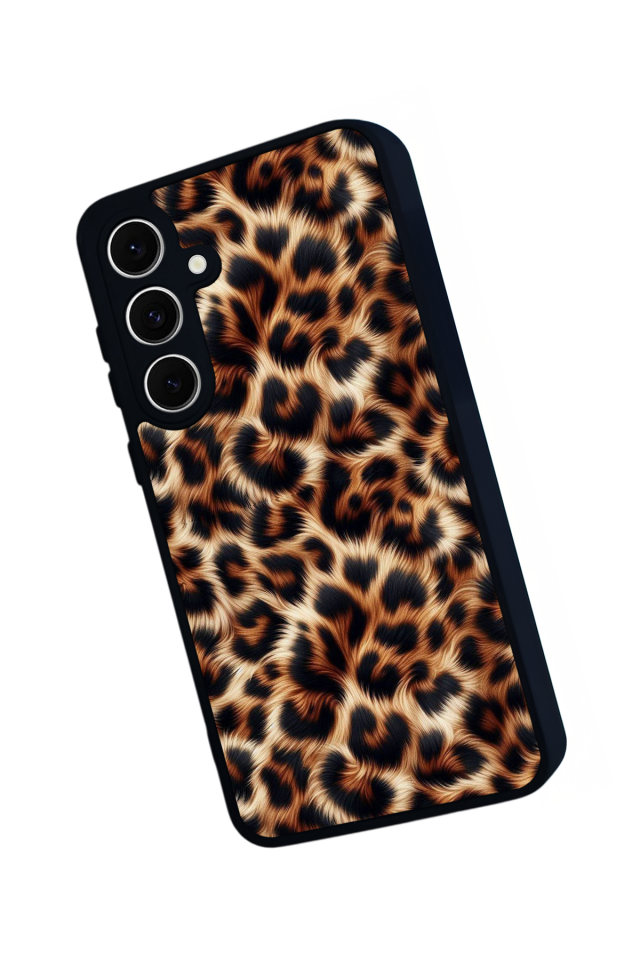Samsung Galaxy S24 FE Uyumlu Leopar Tasarımlı Glossy Premium Kılıf