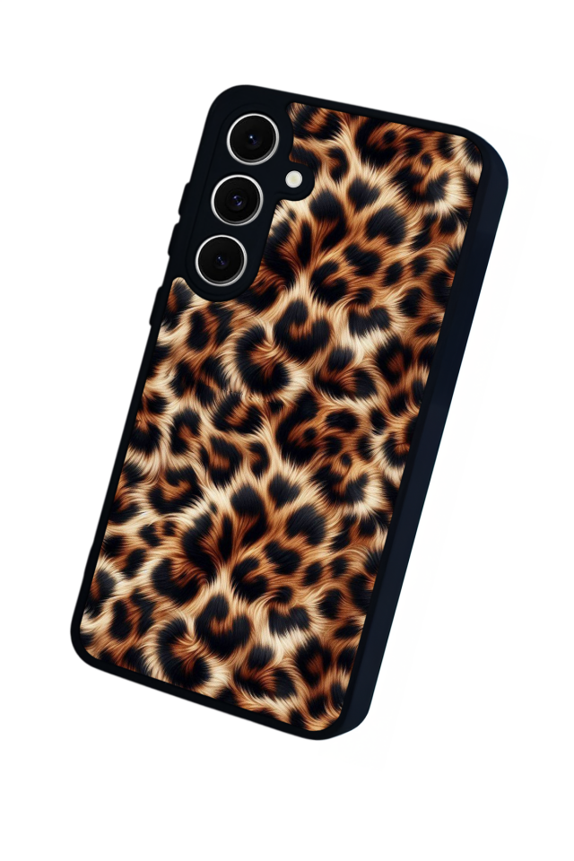 Samsung Galaxy S24 FE Uyumlu Leopar Tasarımlı Glossy Premium Kılıf