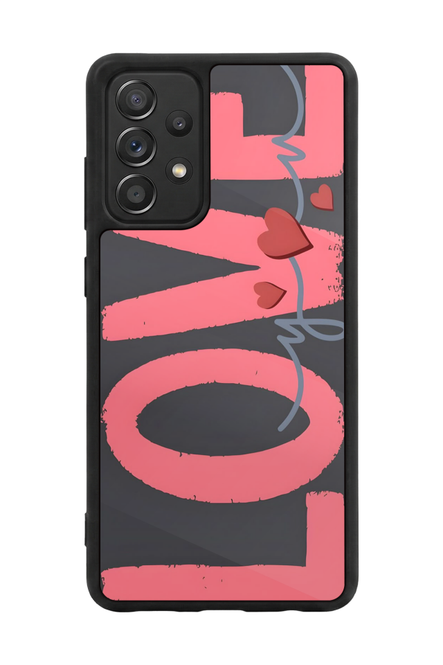 Samsung Galaxy A72 Uyumlu Love Tasarımlı Glossy Premium Kılıf