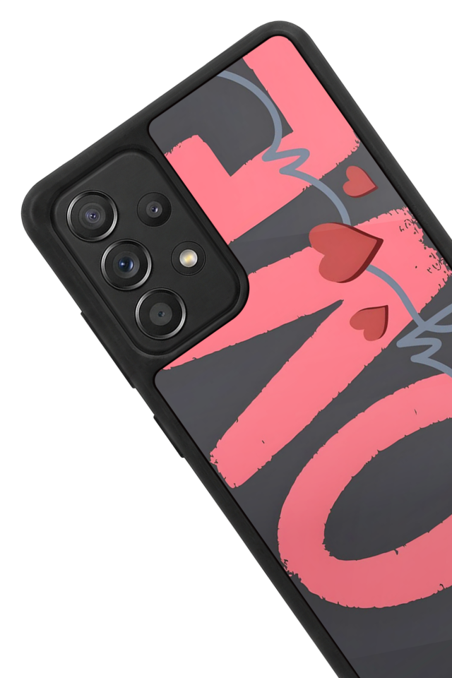 Samsung Galaxy A72 Uyumlu Love Tasarımlı Glossy Premium Kılıf