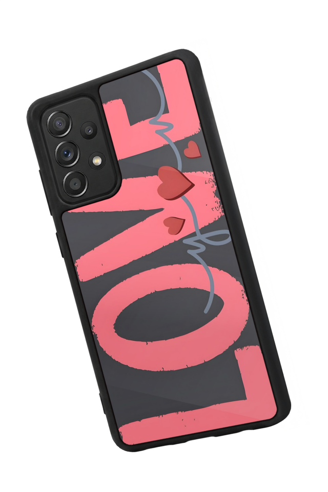 Samsung Galaxy A72 Uyumlu Love Tasarımlı Glossy Premium Kılıf