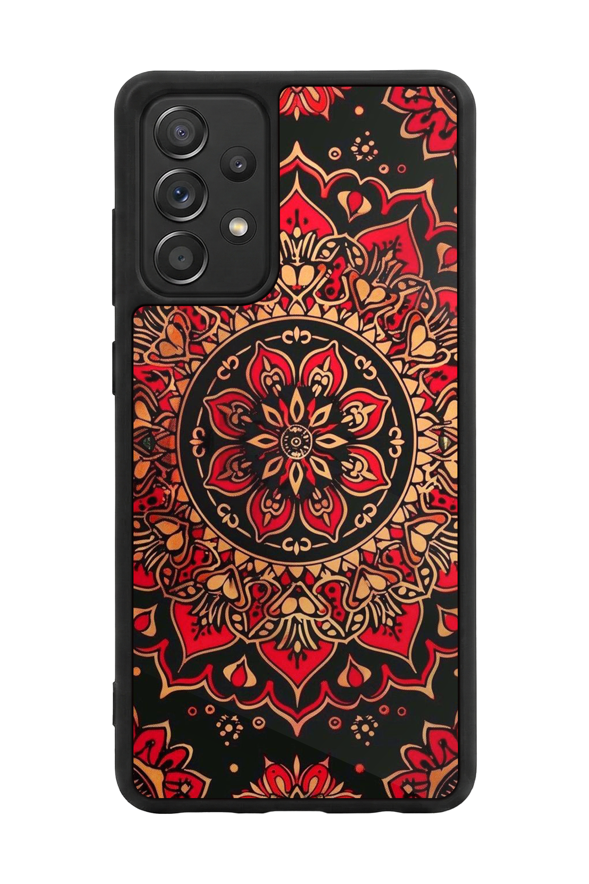 Samsung Galaxy A72 Uyumlu Mandala Tasarımlı Glossy Premium Kılıf