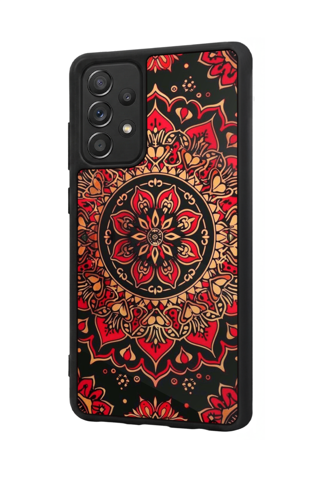 Samsung Galaxy A72 Uyumlu Mandala Tasarımlı Glossy Premium Kılıf