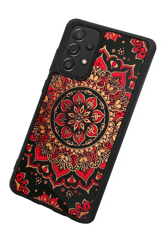 Samsung Galaxy A72 Uyumlu Mandala Tasarımlı Glossy Premium Kılıf