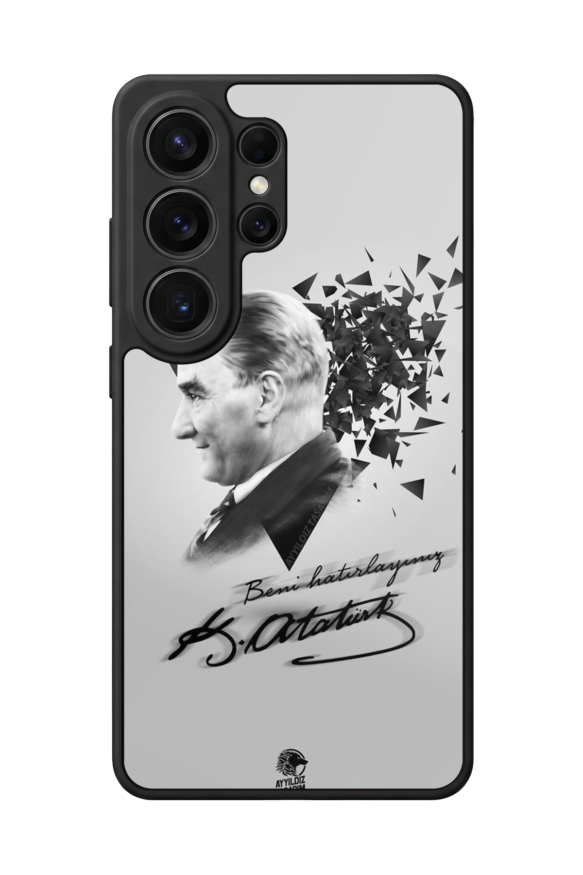 Samsung Galaxy S26 Ultra Uyumlu Mustafa Kemal Ataturk Tasarımlı Glossy Premium Kılıf