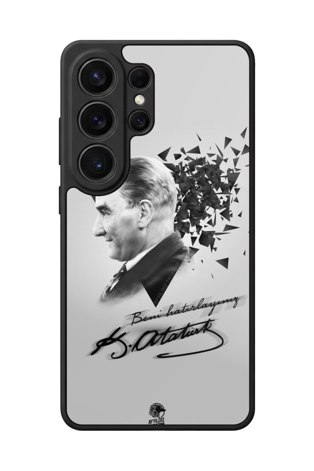Samsung Galaxy S26 Ultra Uyumlu Mustafa Kemal Ataturk Tasarımlı Glossy Premium Kılıf