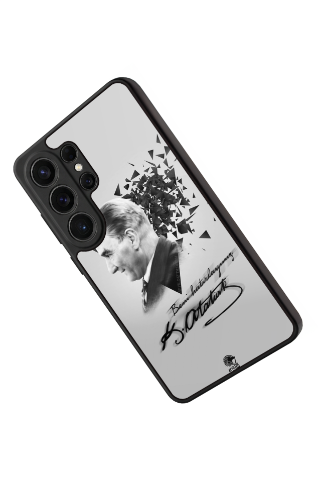 Samsung Galaxy S26 Ultra Uyumlu Mustafa Kemal Ataturk Tasarımlı Glossy Premium Kılıf