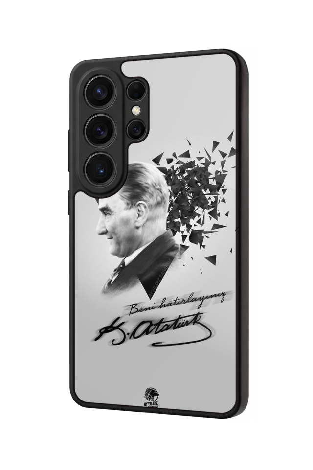 Samsung Galaxy S26 Ultra Uyumlu Mustafa Kemal Ataturk Tasarımlı Glossy Premium Kılıf