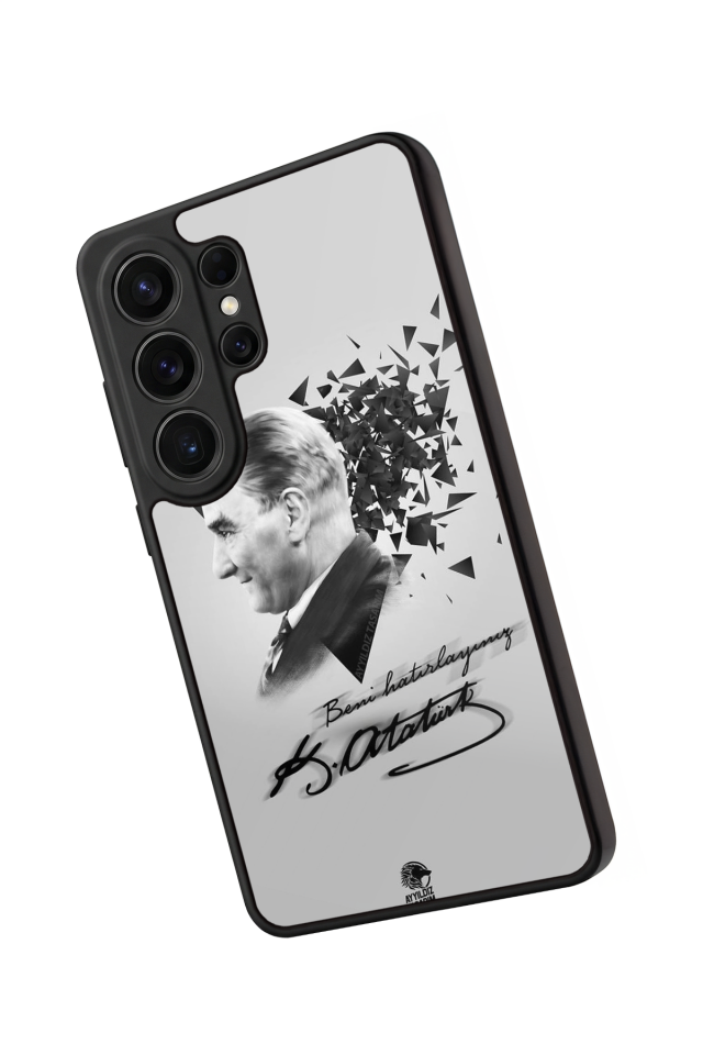 Samsung Galaxy S26 Ultra Uyumlu Mustafa Kemal Ataturk Tasarımlı Glossy Premium Kılıf