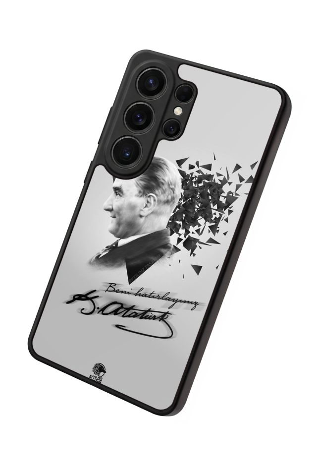 Samsung Galaxy S26 Ultra Uyumlu Mustafa Kemal Ataturk Tasarımlı Glossy Premium Kılıf