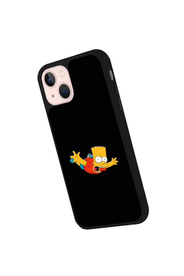 iPhone 13/14 Uyumlu The Simpsons Tasarımlı Glossy Premium Kılıf