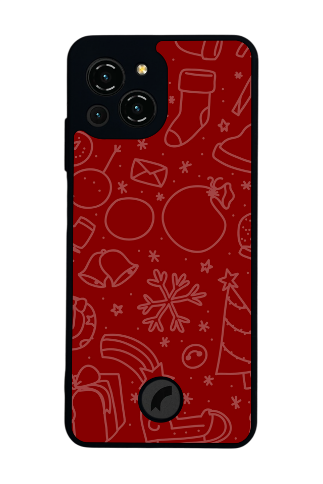 Reeder S23 Pro Max Uyumlu Yilbasi Christmas Tasarımlı Glossy Premium Kılıf