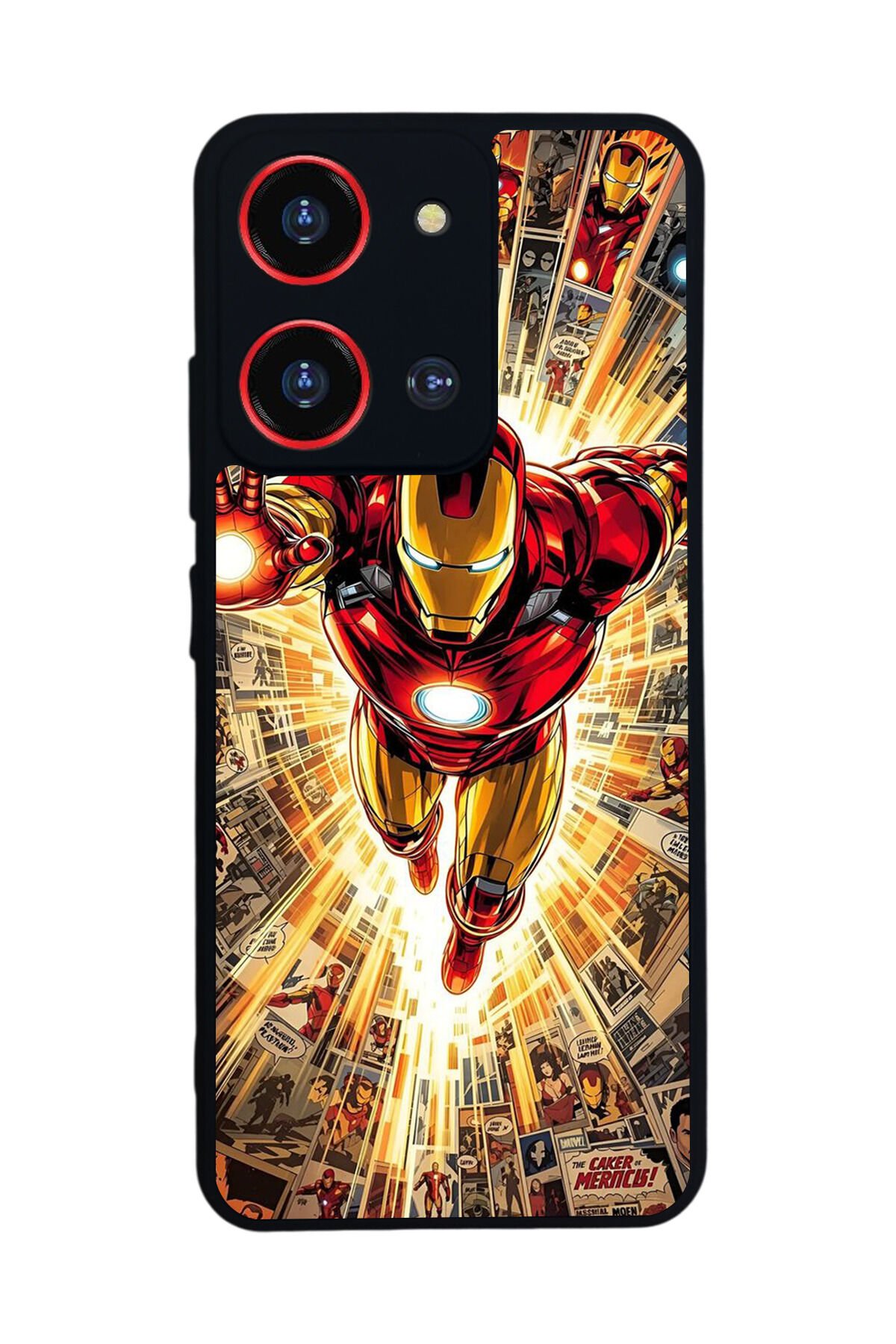Reeder S19 Max Pro S 108MP Uyumlu Iron Man ( Demir Adam ) Tasarımlı Glossy Premium Kılıf