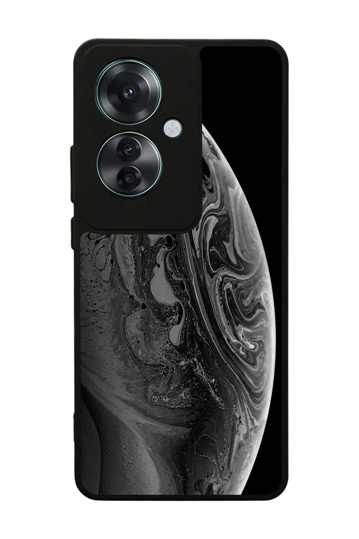Oppo Reno 11F Uyumlu Ay Tasarımlı Glossy Premium Kılıf