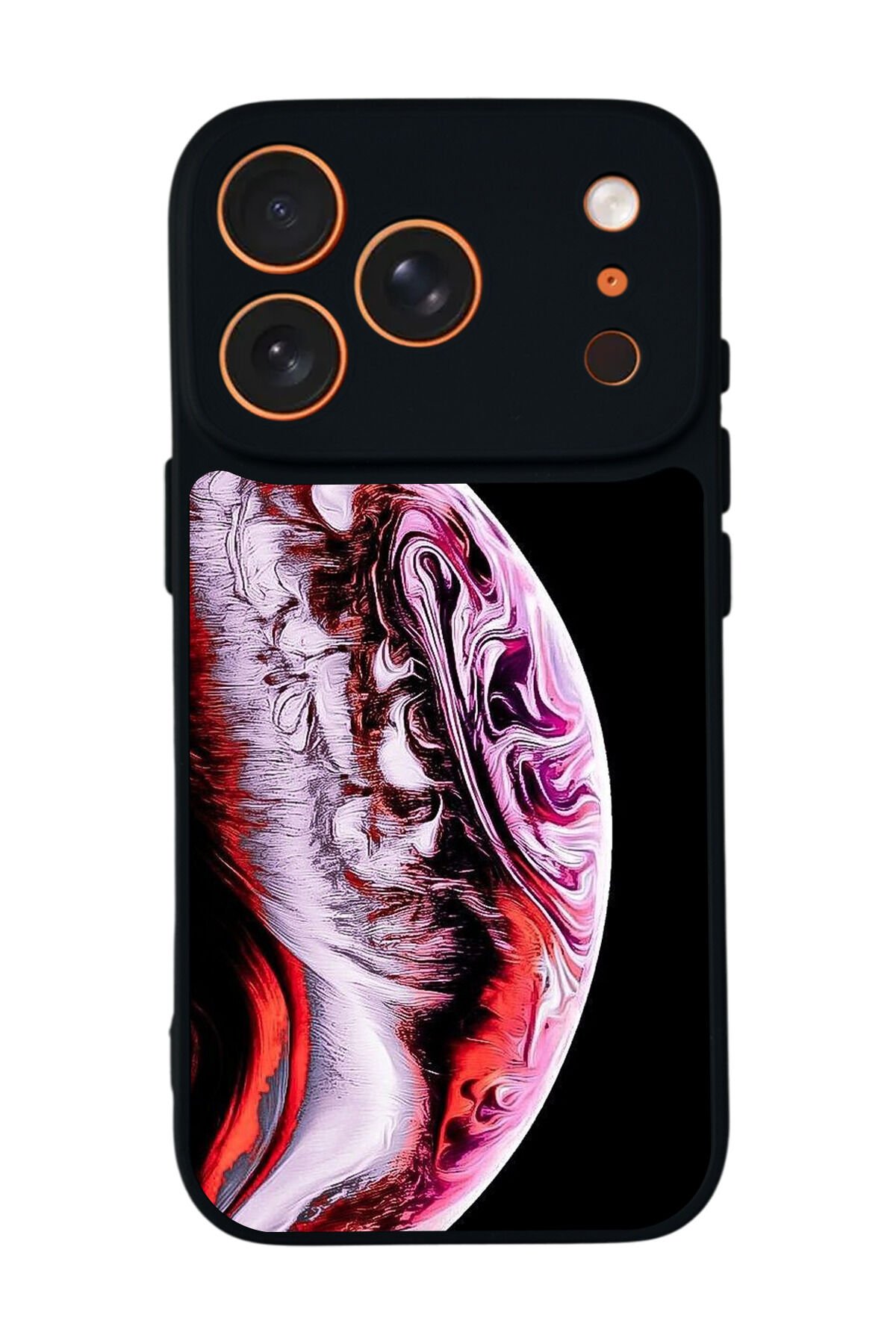 iPhone 17 Pro Max Uyumlu Ay Tasarımlı Glossy Premium Kılıf