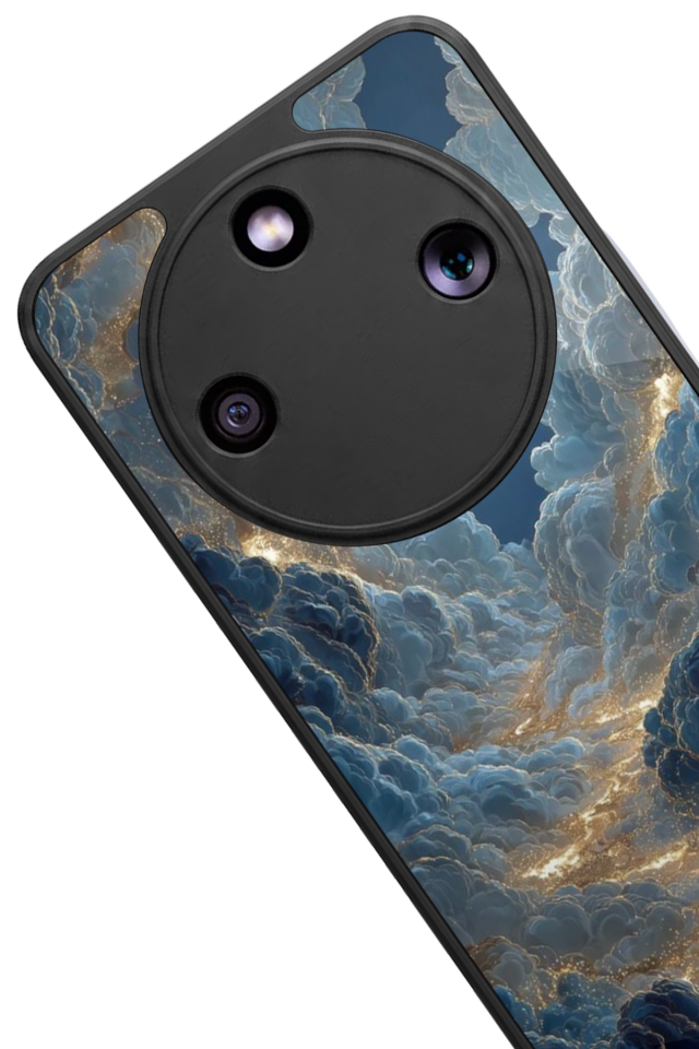 Honor Magic 8 Lite Uyumlu Ay Tasarımlı Glossy Premium Kılıf