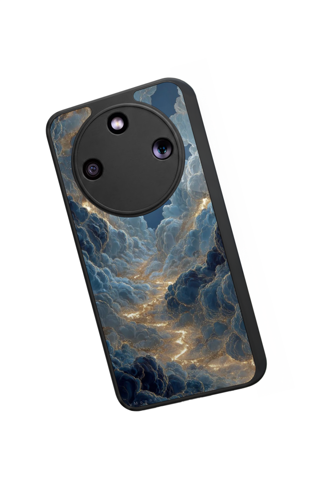 Honor Magic 8 Lite Uyumlu Ay Tasarımlı Glossy Premium Kılıf