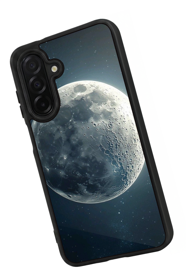 Samsung Galaxy A36 Uyumlu Ay Tasarımlı Glossy Premium Kılıf