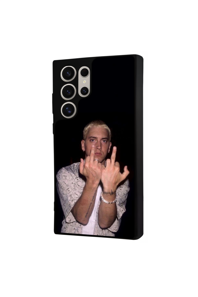 Samsung Galaxy S22 Ultra Uyumlu Eminem Tasarımlı Glossy Premium Kılıf