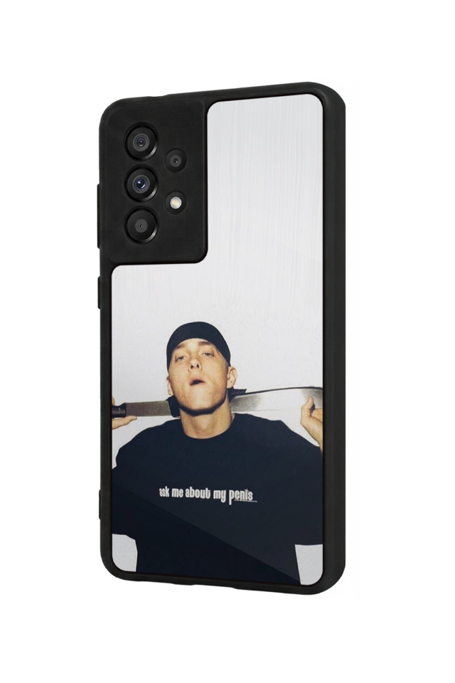 Samsung Galaxy A73 Uyumlu Eminem Tasarımlı Glossy Premium Kılıf