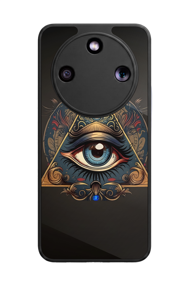 Honor Magic 8 Lite Uyumlu Göz Tasarımlı Glossy Premium Kılıf