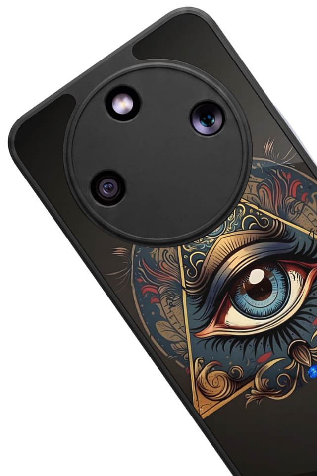 Honor Magic 8 Lite Uyumlu Göz Tasarımlı Glossy Premium Kılıf