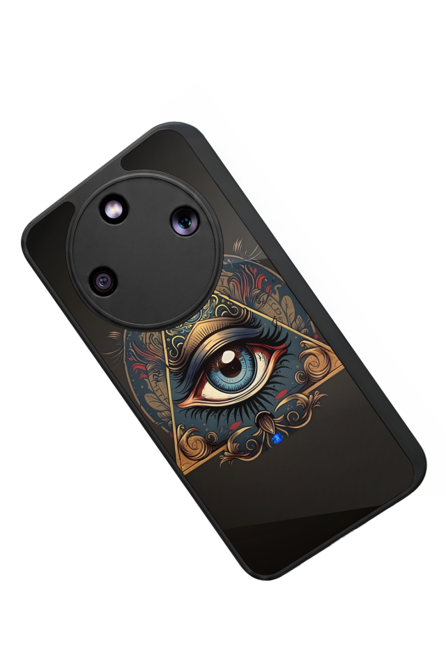 Honor Magic 8 Lite Uyumlu Göz Tasarımlı Glossy Premium Kılıf