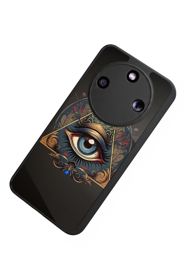 Honor Magic 8 Lite Uyumlu Göz Tasarımlı Glossy Premium Kılıf