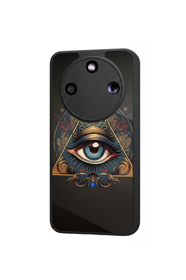 Honor Magic 8 Lite Uyumlu Göz Tasarımlı Glossy Premium Kılıf