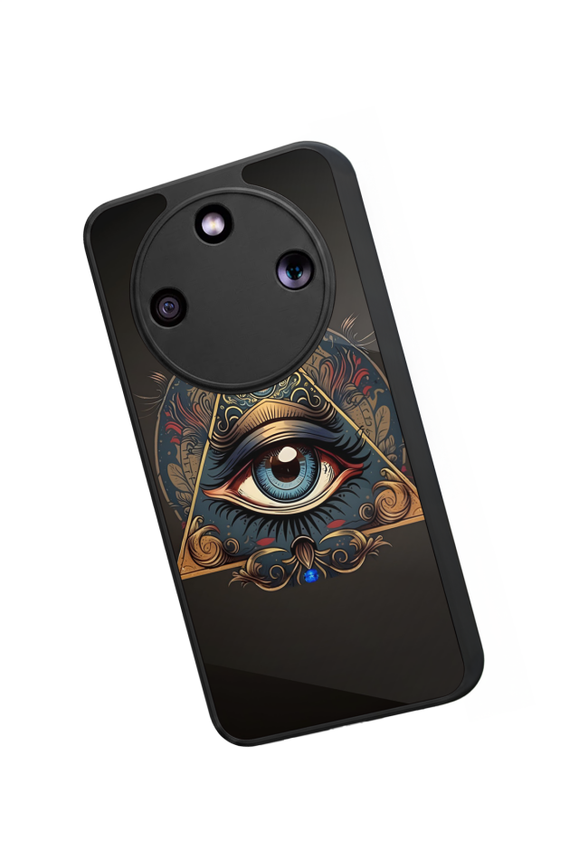 Honor Magic 8 Lite Uyumlu Göz Tasarımlı Glossy Premium Kılıf