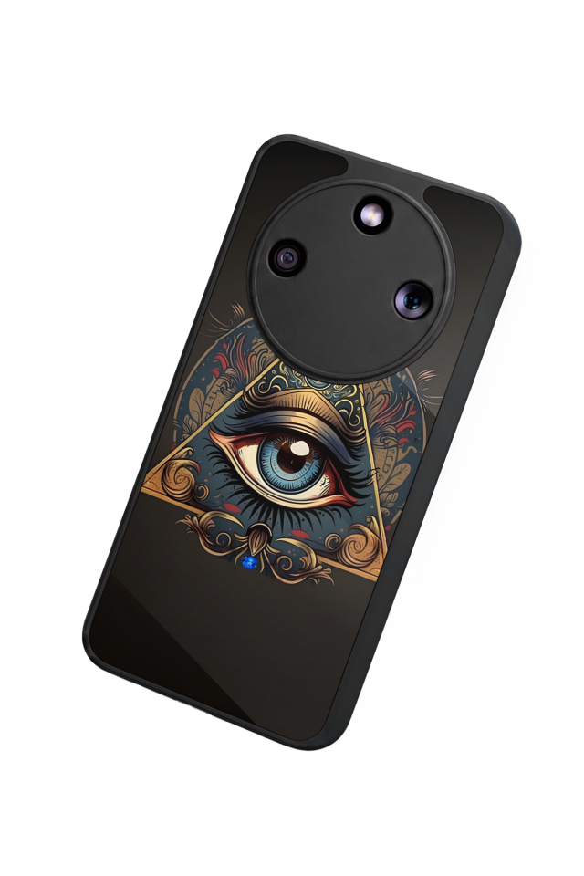Honor Magic 8 Lite Uyumlu Göz Tasarımlı Glossy Premium Kılıf