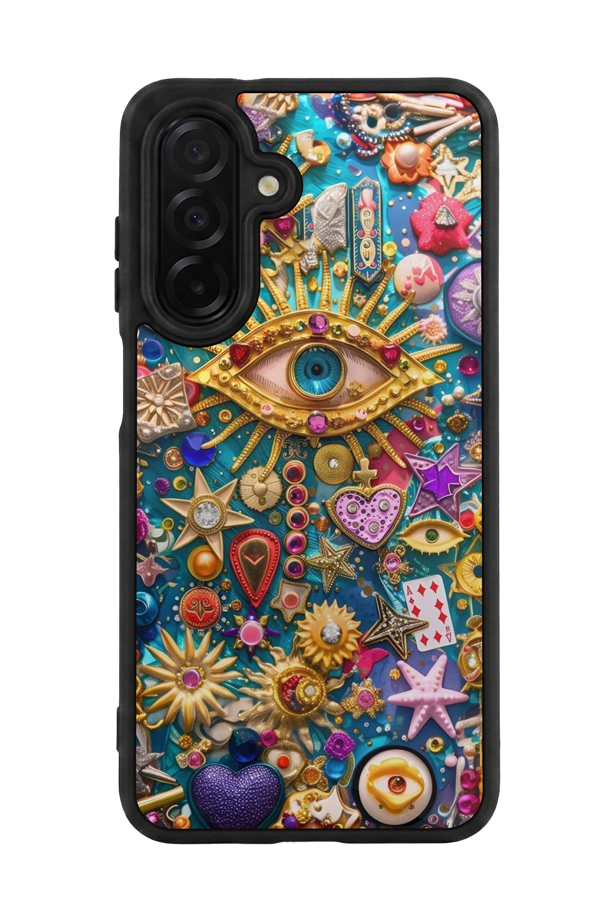 Samsung Galaxy A36 Uyumlu Göz Tasarımlı Glossy Premium Kılıf