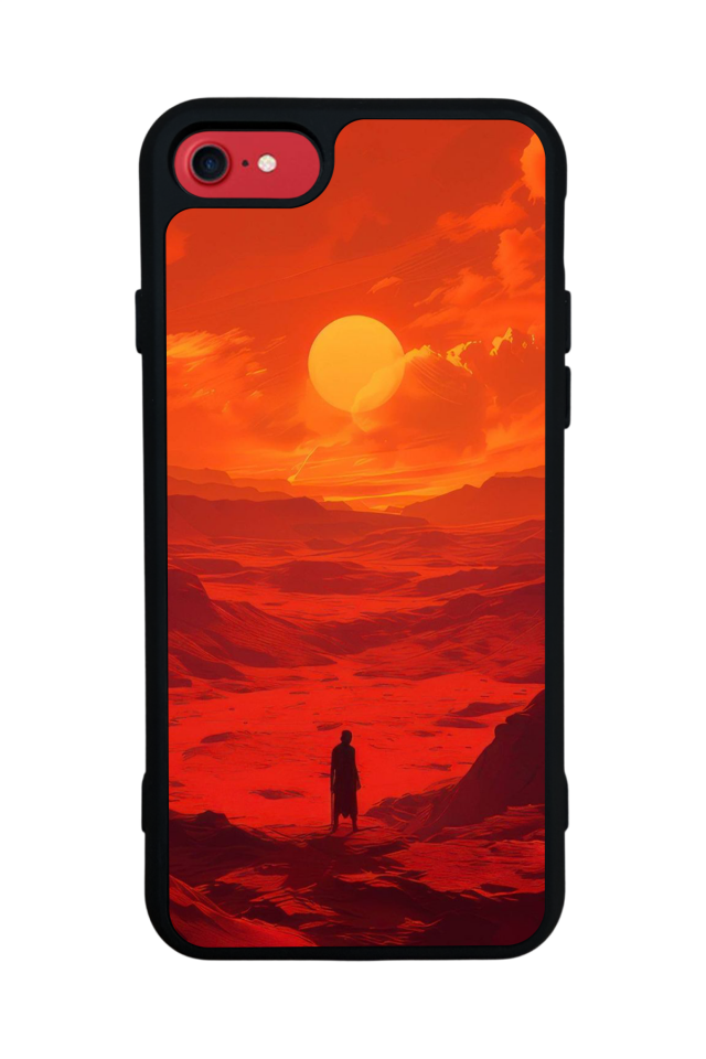 iPhone SE Uyumlu Güneş Tasarımlı Glossy Premium Kılıf