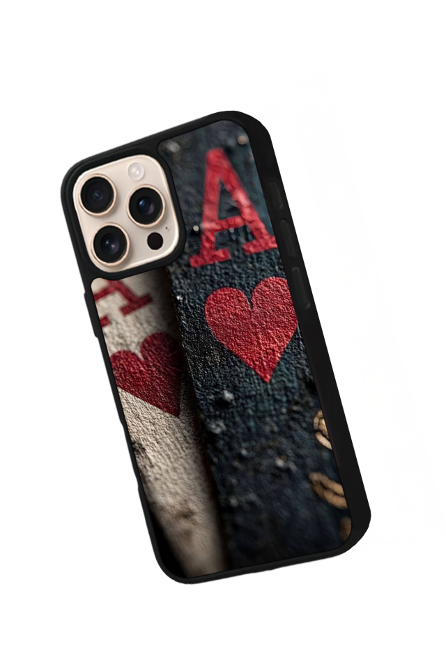 iPhone 16 Pro Uyumlu Kart Tasarımlı Glossy Premium Kılıf