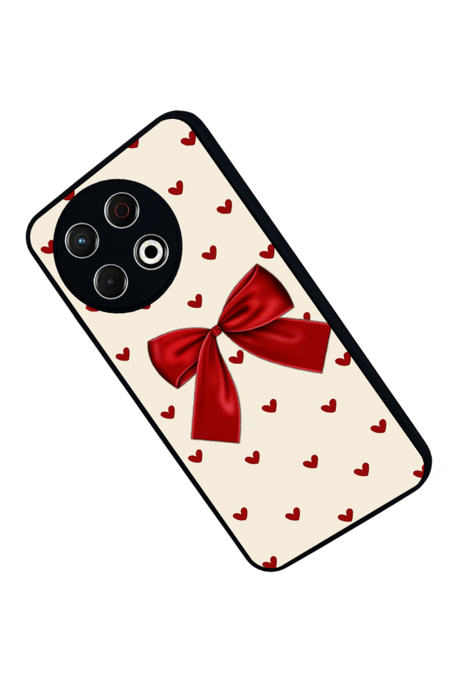 Tecno Spark 30 Pro Uyumlu Kurdele Tasarımlı Glossy Premium Kılıf