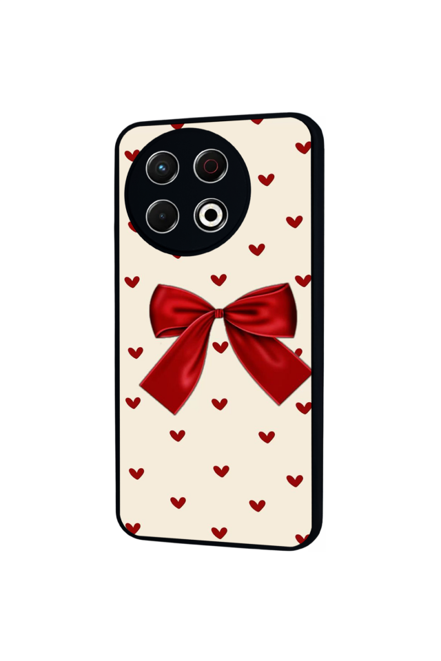 Tecno Spark 30 Pro Uyumlu Kurdele Tasarımlı Glossy Premium Kılıf