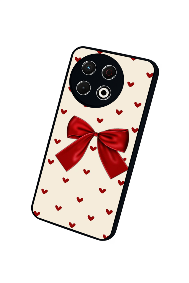 Tecno Spark 30 Pro Uyumlu Kurdele Tasarımlı Glossy Premium Kılıf