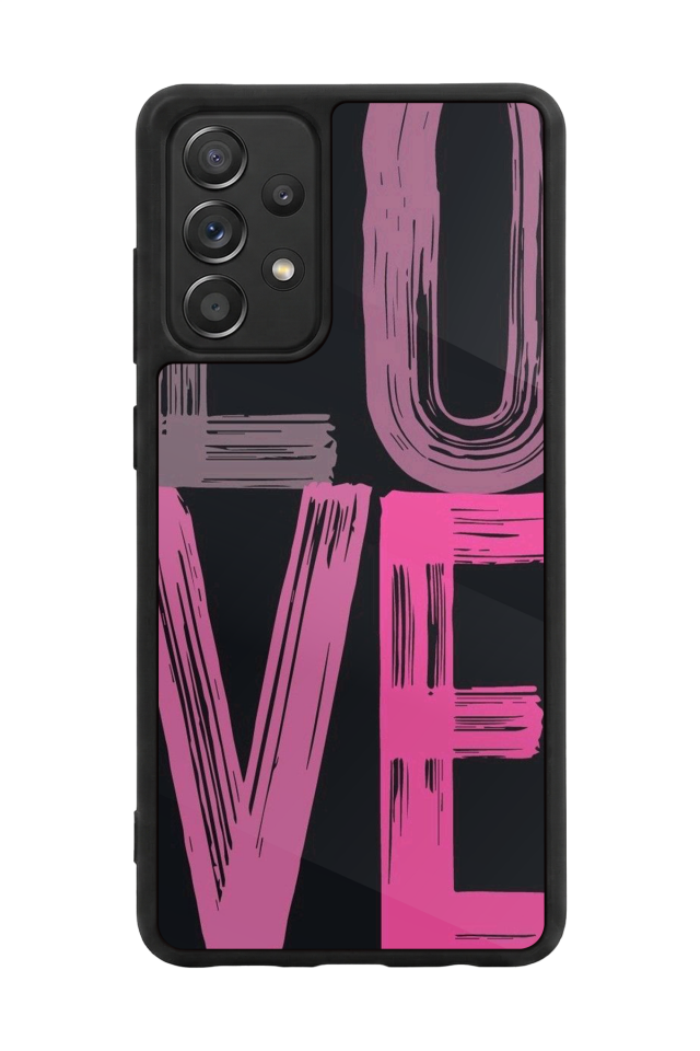 Samsung Galaxy A72 Uyumlu Love Tasarımlı Glossy Premium Kılıf