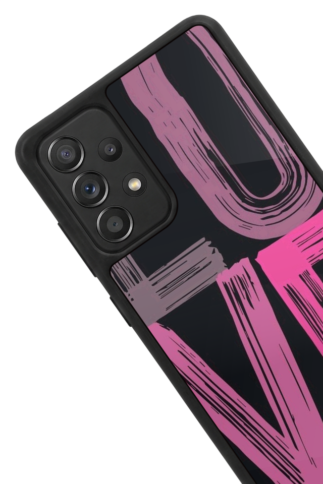 Samsung Galaxy A72 Uyumlu Love Tasarımlı Glossy Premium Kılıf