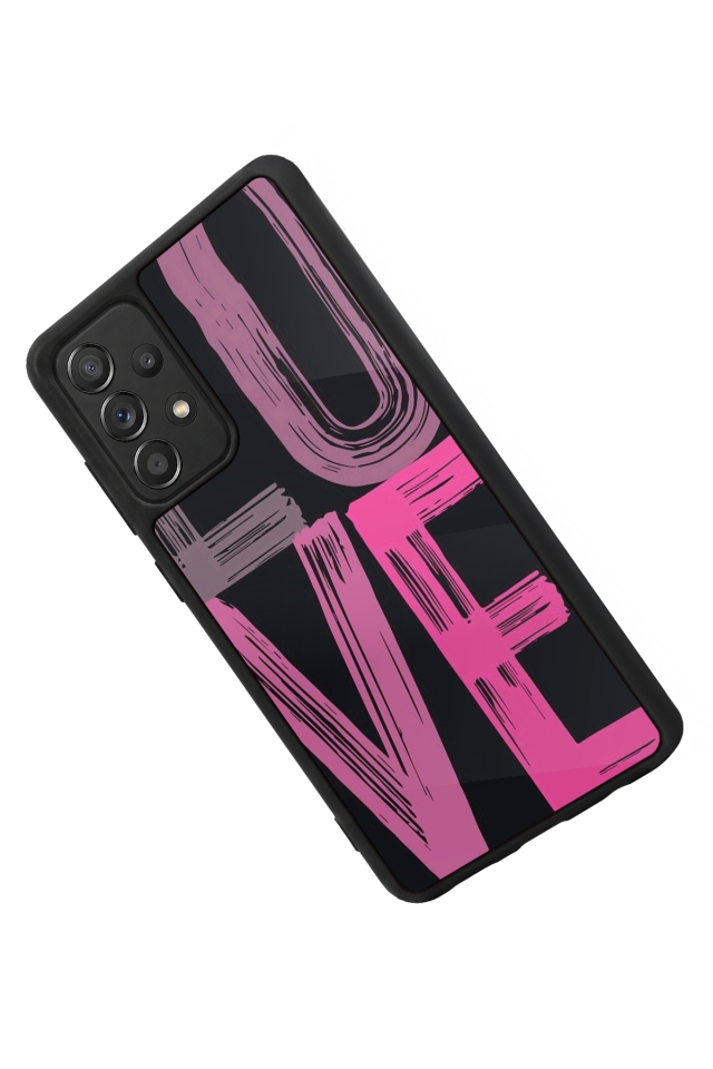 Samsung Galaxy A72 Uyumlu Love Tasarımlı Glossy Premium Kılıf