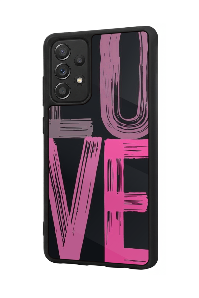 Samsung Galaxy A72 Uyumlu Love Tasarımlı Glossy Premium Kılıf