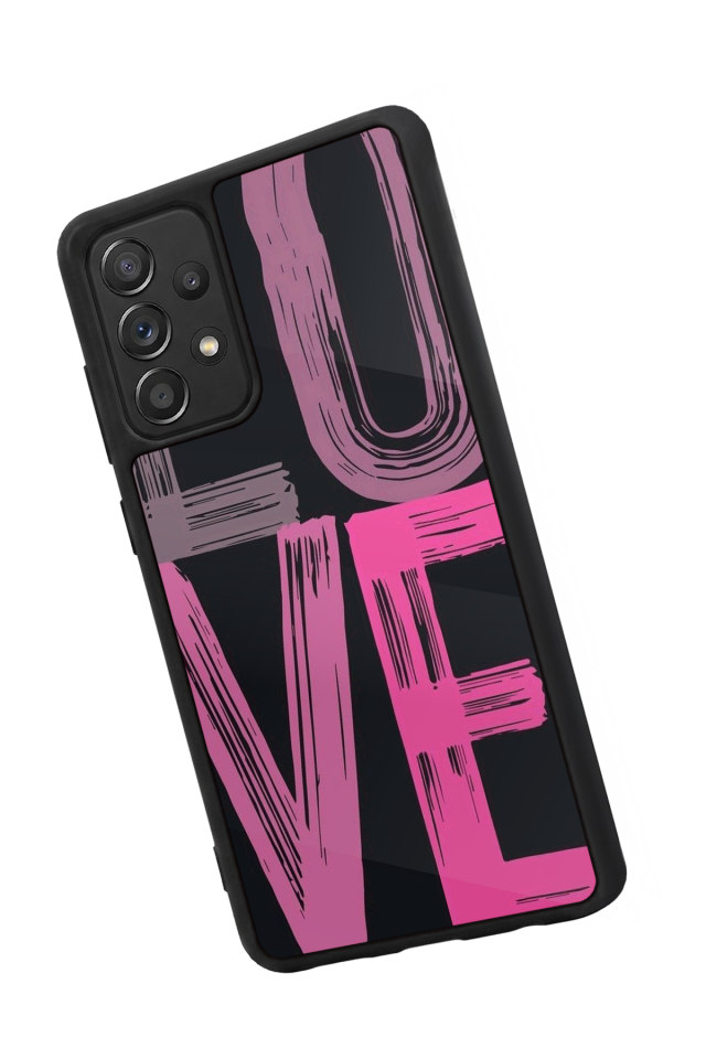 Samsung Galaxy A72 Uyumlu Love Tasarımlı Glossy Premium Kılıf